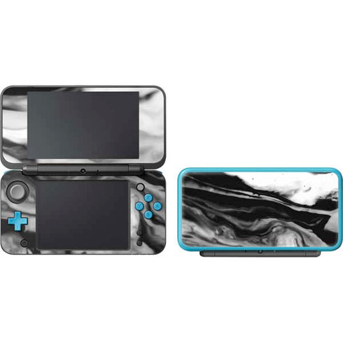 Black and White Marble Ink Nintendo 2DS XL (2017) Skin